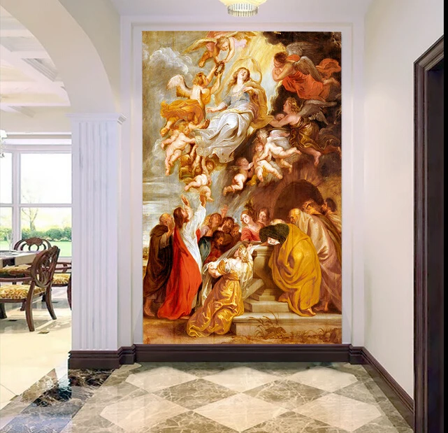 Custom wallpaper angel, the little angel and the virgin murals for the sitting room bedroom TV wall fabric papel de parede
Custom wallpaper angel, the little angel and the virgin murals for the sitting room bedroom TV wall fabric papel de parede