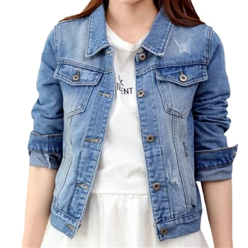 Women Denim Coat Casual Jean Jackets Frayed Pattern Basic Coat Lady Windbreaker Pocket Autumn Winter Female Clothing GRNSHTS
Women Denim Coat Casual Jean Jackets Frayed Pattern Basic Coat Lady Windbreaker Pocket Autumn Winter Female Clothing GRNSHTS