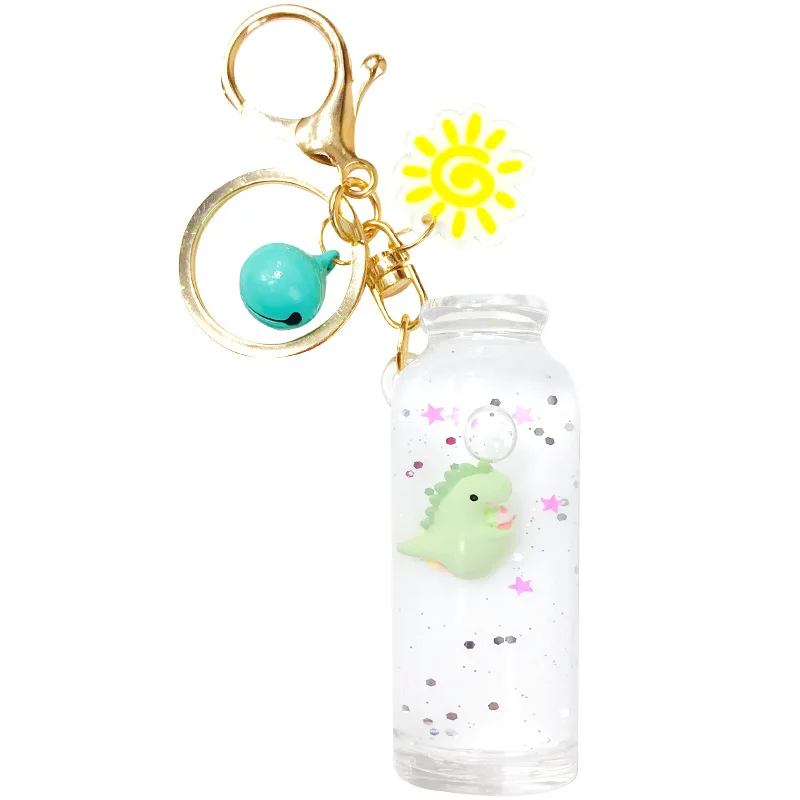 New Floating dinosaur milk liquid bottle keychain quicksand drift bottle milk bottle key chain for women bag charm pendant
New Floating dinosaur milk liquid bottle keychain quicksand drift bottle milk bottle key chain for women bag charm pendant