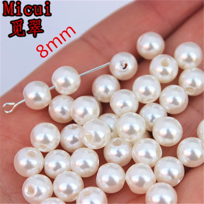 Micui 6 /8 /10 /12mm Ivory color ABS Imitation Pearl Round Bracelet Spacer DIY Clothes Jewelry Sew On Beads Accessories MC207
Micui 6 /8 /10 /12mm Ivory color ABS Imitation Pearl Round Bracelet Spacer DIY Clothes Jewelry Sew On Beads Accessories MC207