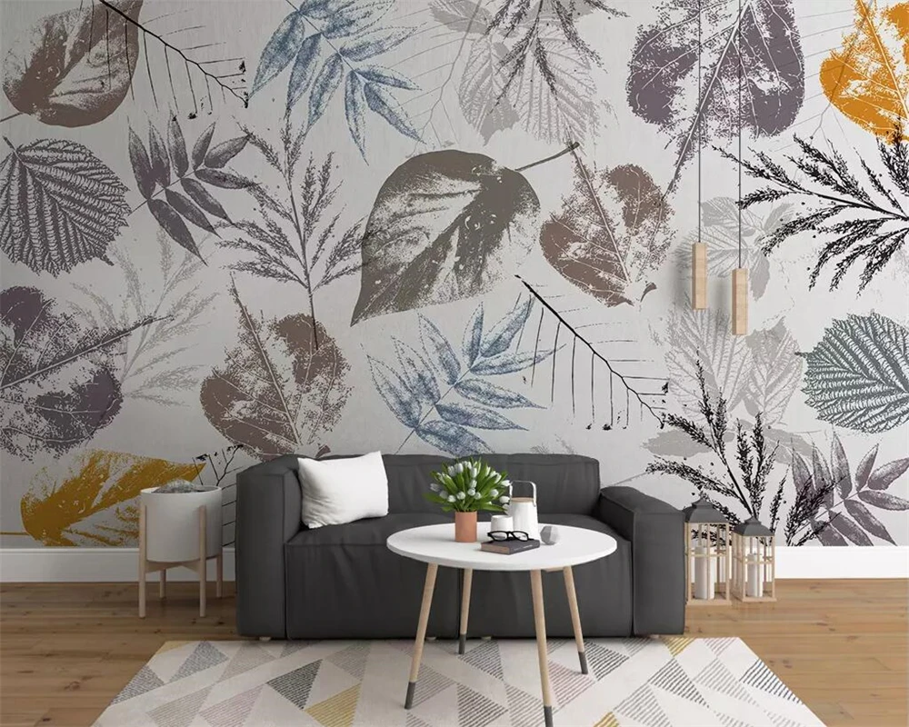 beibehang Wallpaper mural modern minimalist hand drawn leaves abstract complex TV background wall 3d wallpaper papel de parede
beibehang Wallpaper mural modern minimalist hand drawn leaves abstract complex TV background wall 3d wallpaper papel de parede