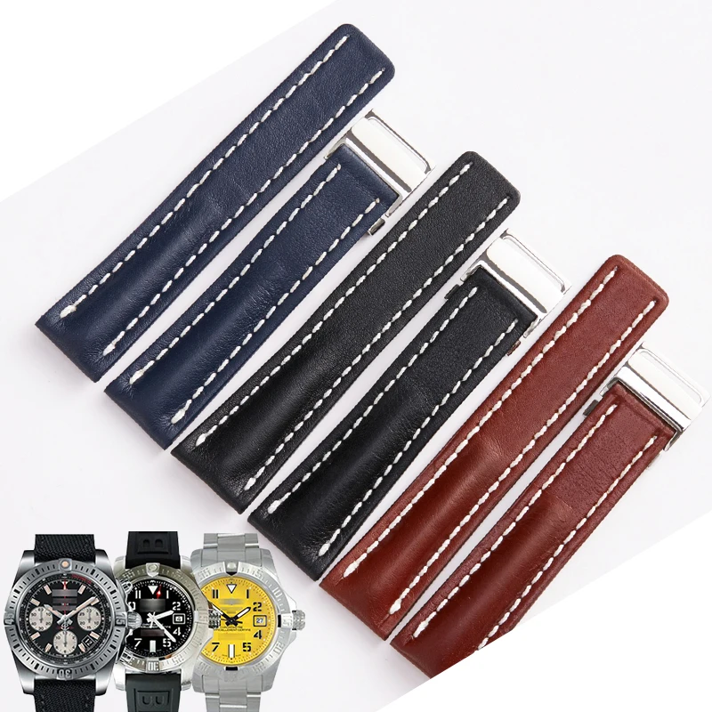2018 New Arrival Watchbands Watch Accessories 20mm 24mm Man Women Bracelets Watch Band Genuine Leather Watch Strap for Breitling
2018 New Arrival Watchbands Watch Accessories 20mm 24mm Man Women Bracelets Watch Band Genuine Leather Watch Strap for Breitling