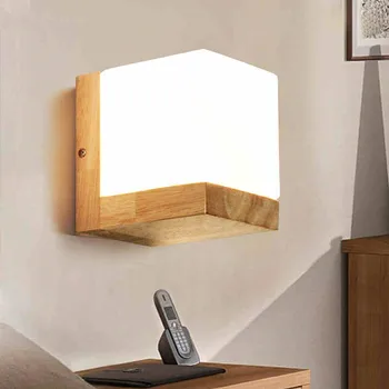 Modern Oak Wood Wall Lamps Cube Sugar Lampshade Bedroom Bedside Wall Light Home Wall Sconce lotus Light Fixtures Indoor Lighting
Modern Oak Wood Wall Lamps Cube Sugar Lampshade Bedroom Bedside Wall Light Home Wall Sconce lotus Light Fixtures Indoor Lighting