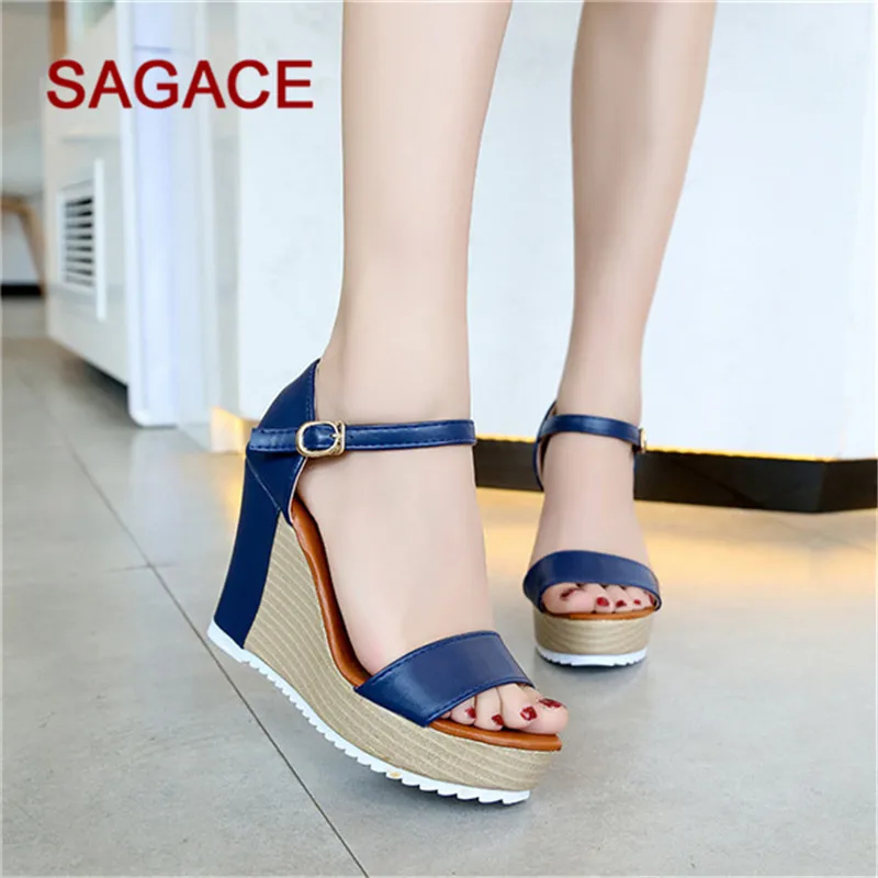 HB@SAGACE Pumps Women Casual Wedges Shoes Summer Buckle Strap High Heel Platform Peep Toe Shoes Sandalia Feminina
HB@SAGACE Pumps Women Casual Wedges Shoes Summer Buckle Strap High Heel Platform Peep Toe Shoes Sandalia Feminina