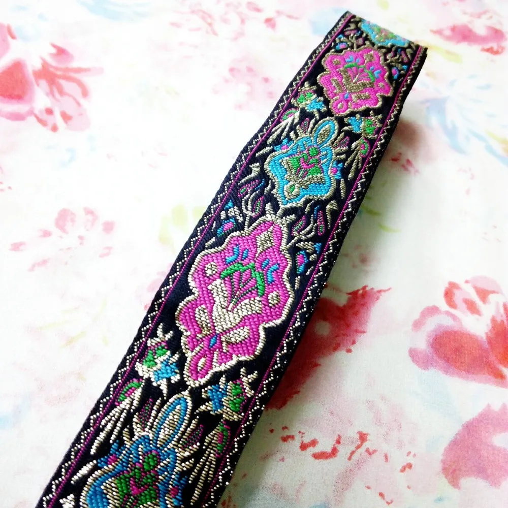 3.3cm 33mm 1-3/8' Pink Turquoise Filigree Colorful Beautiful Lotus Flower Ribbon Costume Laciness National Jacquard Webbing Lace
3.3cm 33mm 1-3/8' Pink Turquoise Filigree Colorful Beautiful Lotus Flower Ribbon Costume Laciness National Jacquard Webbing Lace