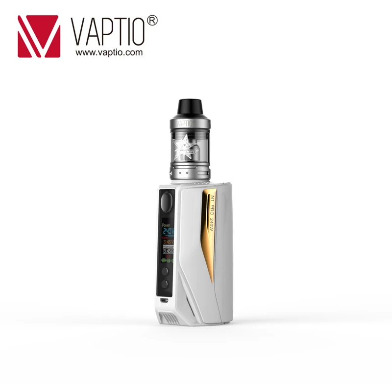 Original Vaptio 200-240W N1 pro Starter kit New Arrival Electronic Cigarette kit with Frogman Tank OCC coil VV VW 18650 mod kit
Original Vaptio 200-240W N1 pro Starter kit New Arrival Electronic Cigarette kit with Frogman Tank OCC coil VV VW 18650 mod kit