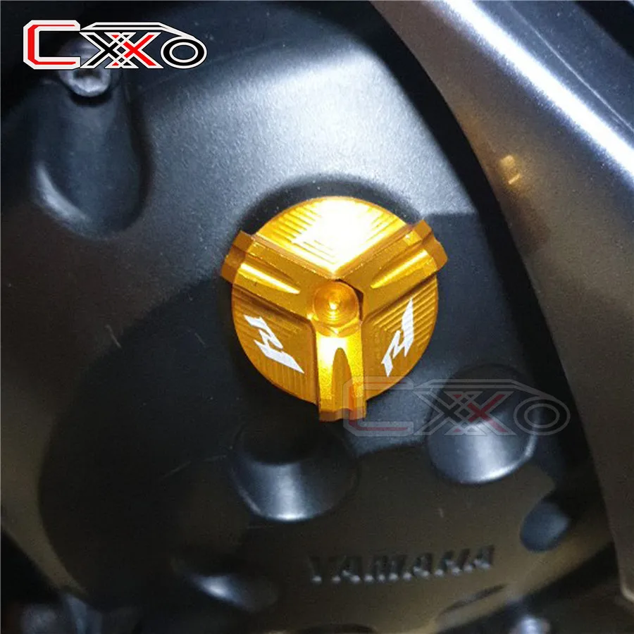 For YAMAHA YZF R1 R1M R25 R3 R6 2015 2016 2017 2018 2019 With Logo Motorcycle Engine Oil Filter Cap Plug Cover
For YAMAHA YZF R1 R1M R25 R3 R6 2015 2016 2017 2018 2019 With Logo Motorcycle Engine Oil Filter Cap Plug Cover