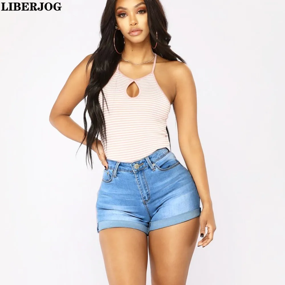 LIBERJOG Women Denim Shorts Elastic Slim Plus Size Sexy Shorts Female Casual Fashion Blue Short Jeans Summer
LIBERJOG Women Denim Shorts Elastic Slim Plus Size Sexy Shorts Female Casual Fashion Blue Short Jeans Summer