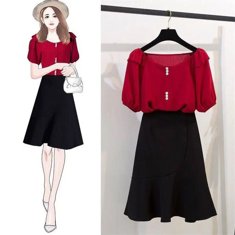 New 2019 Summer Women Sweet 2 Piece Set Girl Short Sleeve Blouse Tops And Solid Skirt Suits Female Elegant Fashion Slim Sets F06
New 2019 Summer Women Sweet 2 Piece Set Girl Short Sleeve Blouse Tops And Solid Skirt Suits Female Elegant Fashion Slim Sets F06