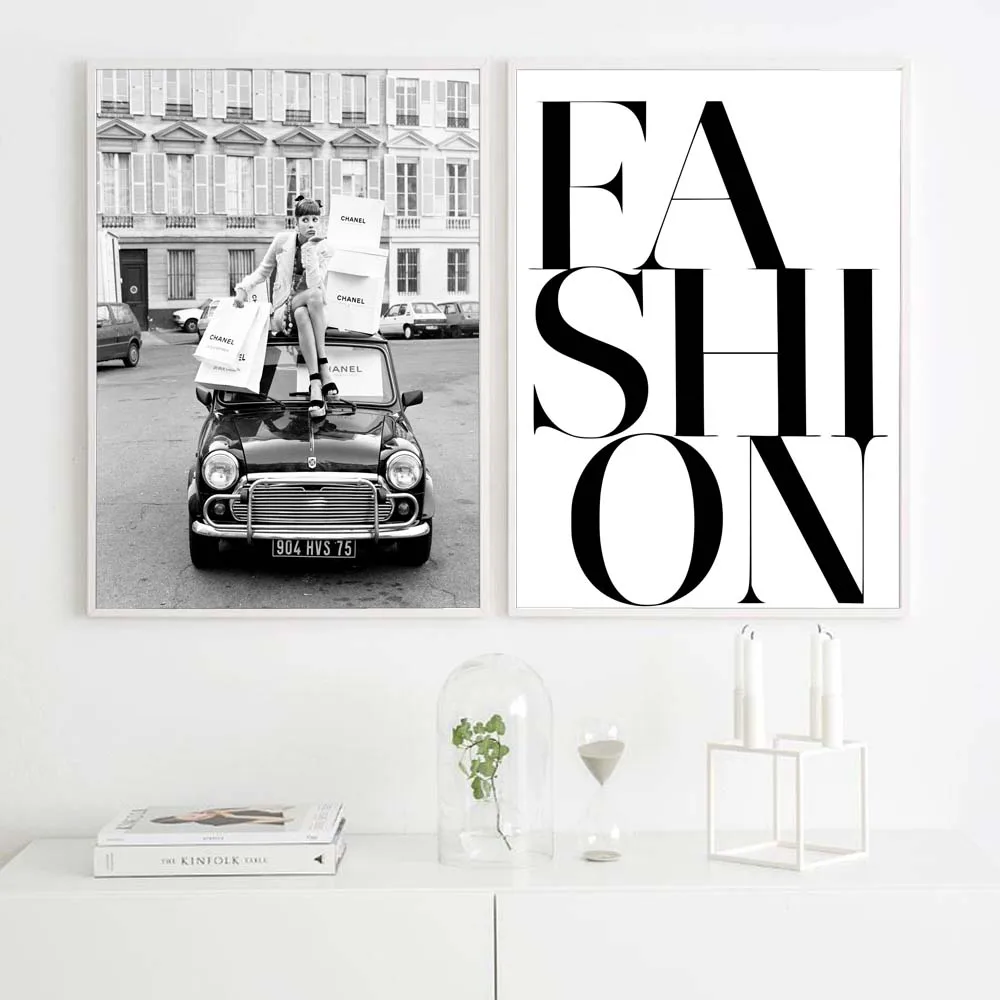 Fashion Female Poster Nordic Wall Art Canvas Painting Black and White Vogue Quotes Posters and Prints Modern Girls Room Decor
Fashion Female Poster Nordic Wall Art Canvas Painting Black and White Vogue Quotes Posters and Prints Modern Girls Room Decor
