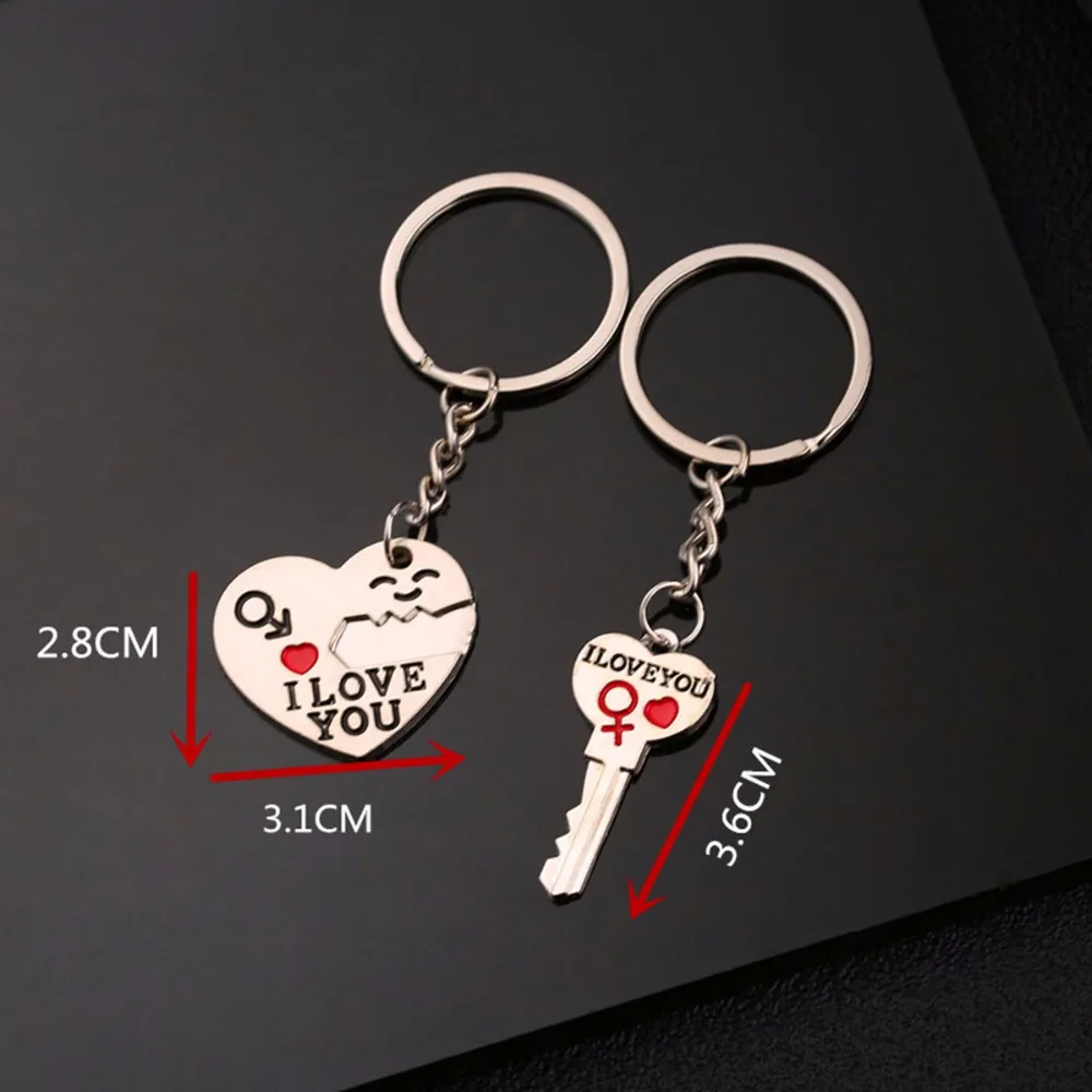 40 style Fashion Heart Key Ring Silver Color Lovers Love Key Chain Valentine's Day gift 1 Pair Couple I Love You Letter Keychain
40 style Fashion Heart Key Ring Silver Color Lovers Love Key Chain Valentine's Day gift 1 Pair Couple I Love You Letter Keychain