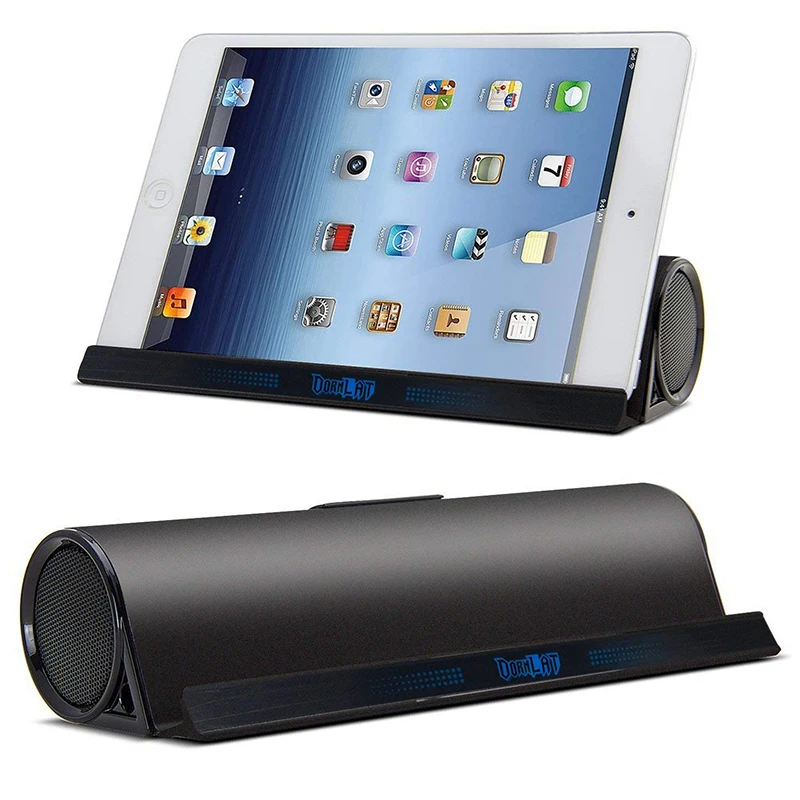 Wireless Bluetooth Speakers Phone/Tablet Stand Holder Speaker Enhance Bass Stereo Column Hifi Music Model Portable Speaker
Wireless Bluetooth Speakers Phone/Tablet Stand Holder Speaker Enhance Bass Stereo Column Hifi Music Model Portable Speaker