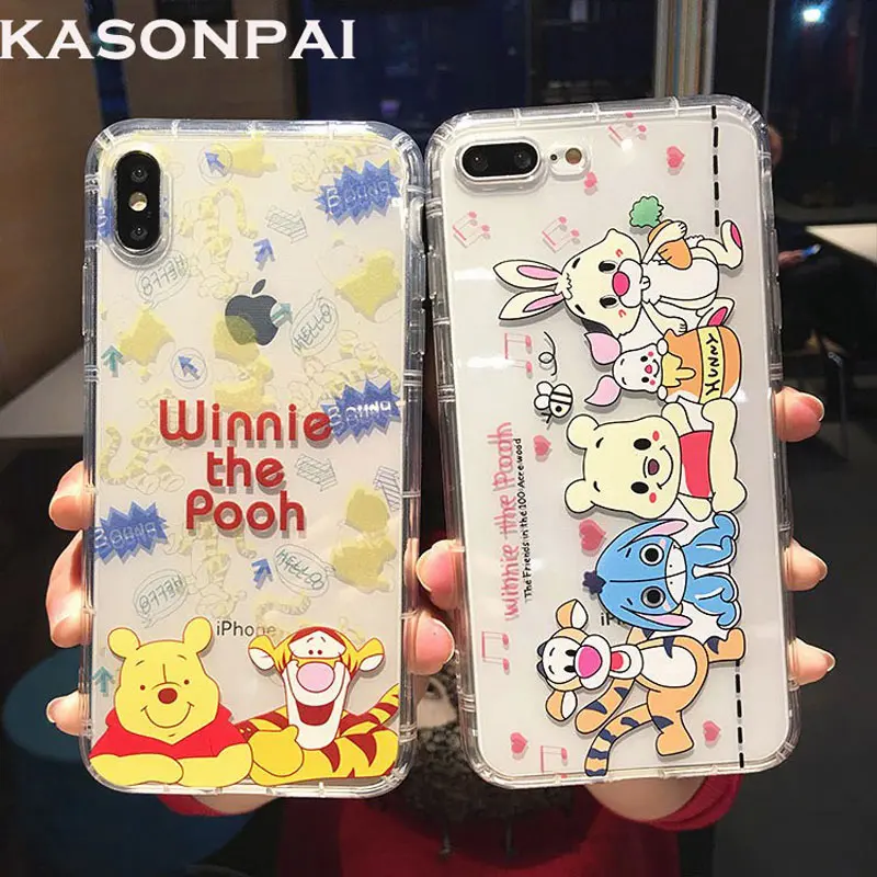 Cute Cartoon Phone Cases for iphone X XR XS MAX Winnie Pooh Tigger Piglet Eeyore Soft Clear Cover for iphone 6 6s 7 8 plus Case
Cute Cartoon Phone Cases for iphone X XR XS MAX Winnie Pooh Tigger Piglet Eeyore Soft Clear Cover for iphone 6 6s 7 8 plus Case
