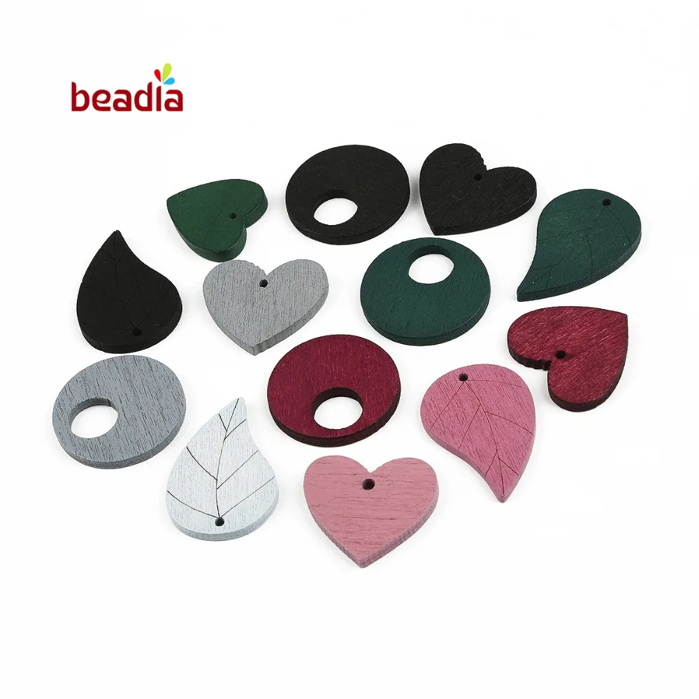 20pcs Carve Leaves Heart Round Mixed Color With Hole Wood Charm Pendant DIY Fashion Jewelry Earrings Handmade Making
20pcs Carve Leaves Heart Round Mixed Color With Hole Wood Charm Pendant DIY Fashion Jewelry Earrings Handmade Making