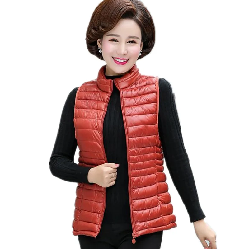 Plus Size 6XL 2018 Autumn Winter Mid-Age Women Short Vest Female Down Cotton Waistcoat Stand-Collar Light&Thin Female VestCQ2711
Plus Size 6XL 2018 Autumn Winter Mid-Age Women Short Vest Female Down Cotton Waistcoat Stand-Collar Light&Thin Female VestCQ2711