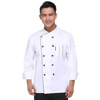 High Quality Black Chef Uniforms Clothing Long Sleeve Restaurant Kitchen Food Services Cooking Coats Uniform Chef Jackets
High Quality Black Chef Uniforms Clothing Long Sleeve Restaurant Kitchen Food Services Cooking Coats Uniform Chef Jackets