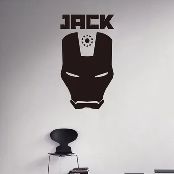 New arrival Custom Names Wall Decal Iron Man Mask Vinyl Sticker Personalized Decals Home Decor Removable Decor Wall Art
New arrival Custom Names Wall Decal Iron Man Mask Vinyl Sticker Personalized Decals Home Decor Removable Decor Wall Art