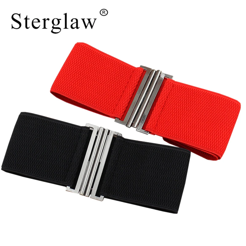 65x7cm Womens Retro Stretch Buckle Waist Belt for women Leisure red black Wide Elastic Corset Cinch Waistband ceintures F143
65x7cm Womens Retro Stretch Buckle Waist Belt for women Leisure red black Wide Elastic Corset Cinch Waistband ceintures F143