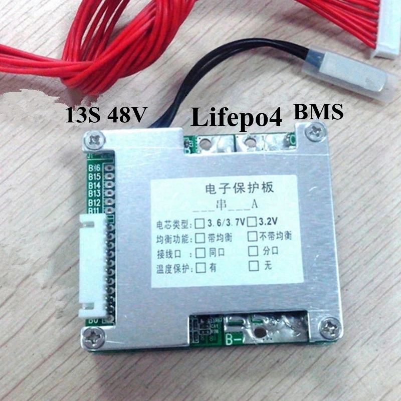 BMS 13S 48V Li-ion Lifepo4 Protection Plate Same Port Separate Port Temperature Control Balancing Function Good Compatibility
BMS 13S 48V Li-ion Lifepo4 Protection Plate Same Port Separate Port Temperature Control Balancing Function Good Compatibility