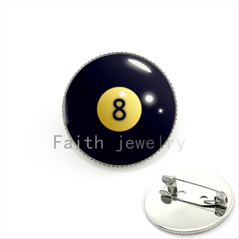 Cool ball fan jewelry brooch pins eight ball billiards Pool artwork silver plated jewelry pins for women party gift KC564
Cool ball fan jewelry brooch pins eight ball billiards Pool artwork silver plated jewelry pins for women party gift KC564