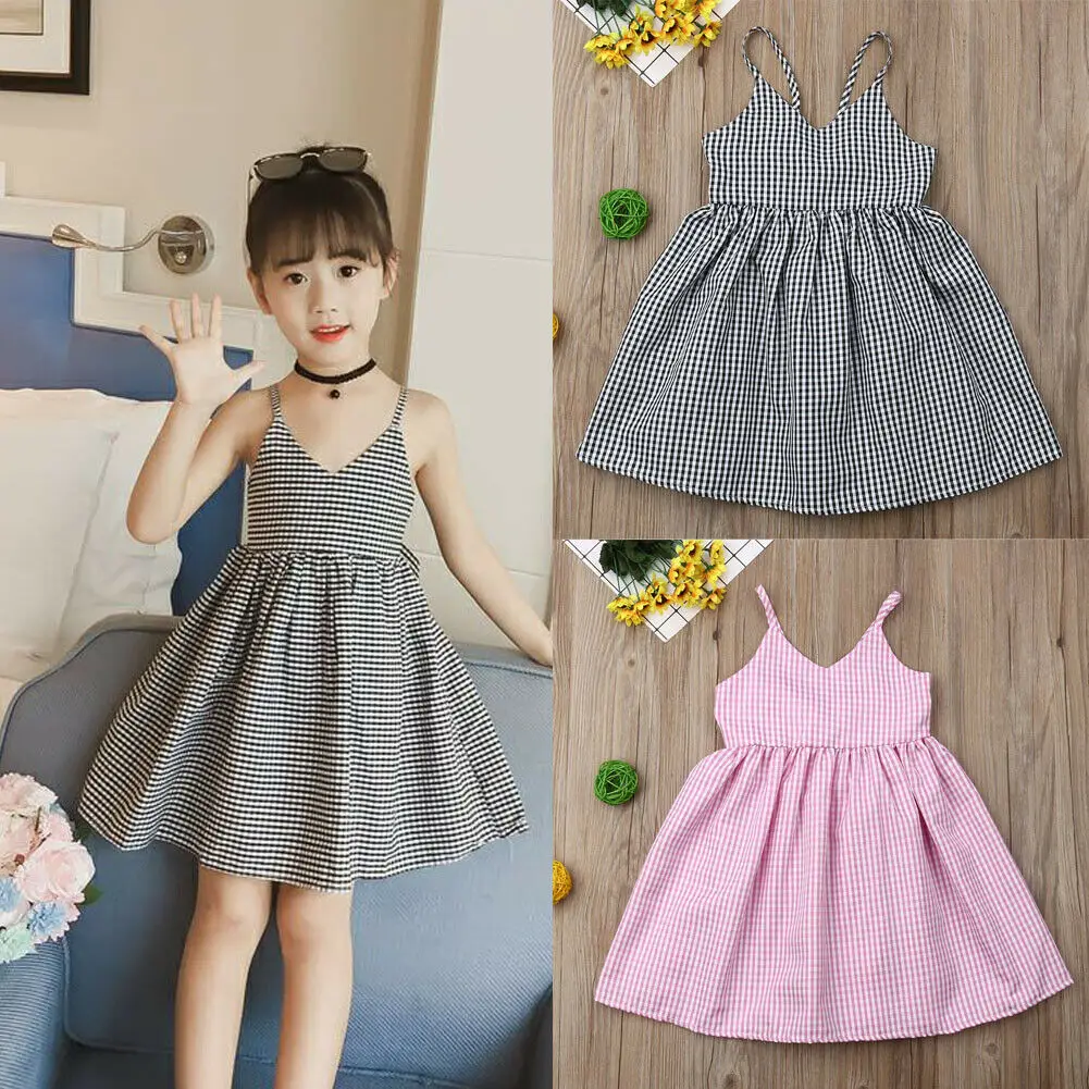 2019 Newest Style Newborn Baby Girls Summer Plaid Sleeveless V-Neck Dress Bow-Knot Party Princess Tutu Dress Clothes 2-5Years
2019 Newest Style Newborn Baby Girls Summer Plaid Sleeveless V-Neck Dress Bow-Knot Party Princess Tutu Dress Clothes 2-5Years