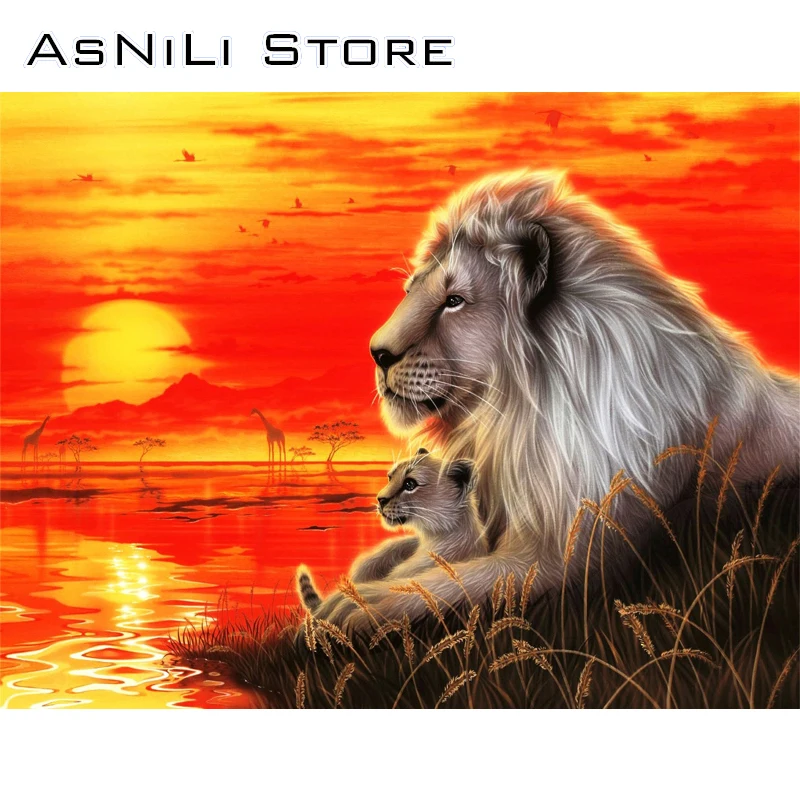 DIY 5D Diamond Mosaic Lion Tiger Handmade Diamond Cross Stitch Kit Diamond Embroidery Pattern Rhinestone Art
DIY 5D Diamond Mosaic Lion Tiger Handmade Diamond Cross Stitch Kit Diamond Embroidery Pattern Rhinestone Art