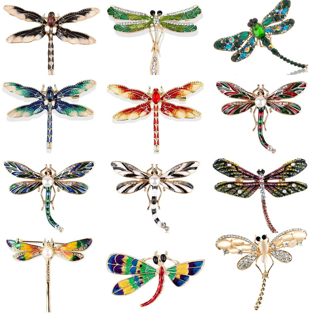 Dragonfly Brooches For Women Green Enamel Insect Crystal Dragonfly Brooch Men Suit Dress Pins And Brooches
Dragonfly Brooches For Women Green Enamel Insect Crystal Dragonfly Brooch Men Suit Dress Pins And Brooches