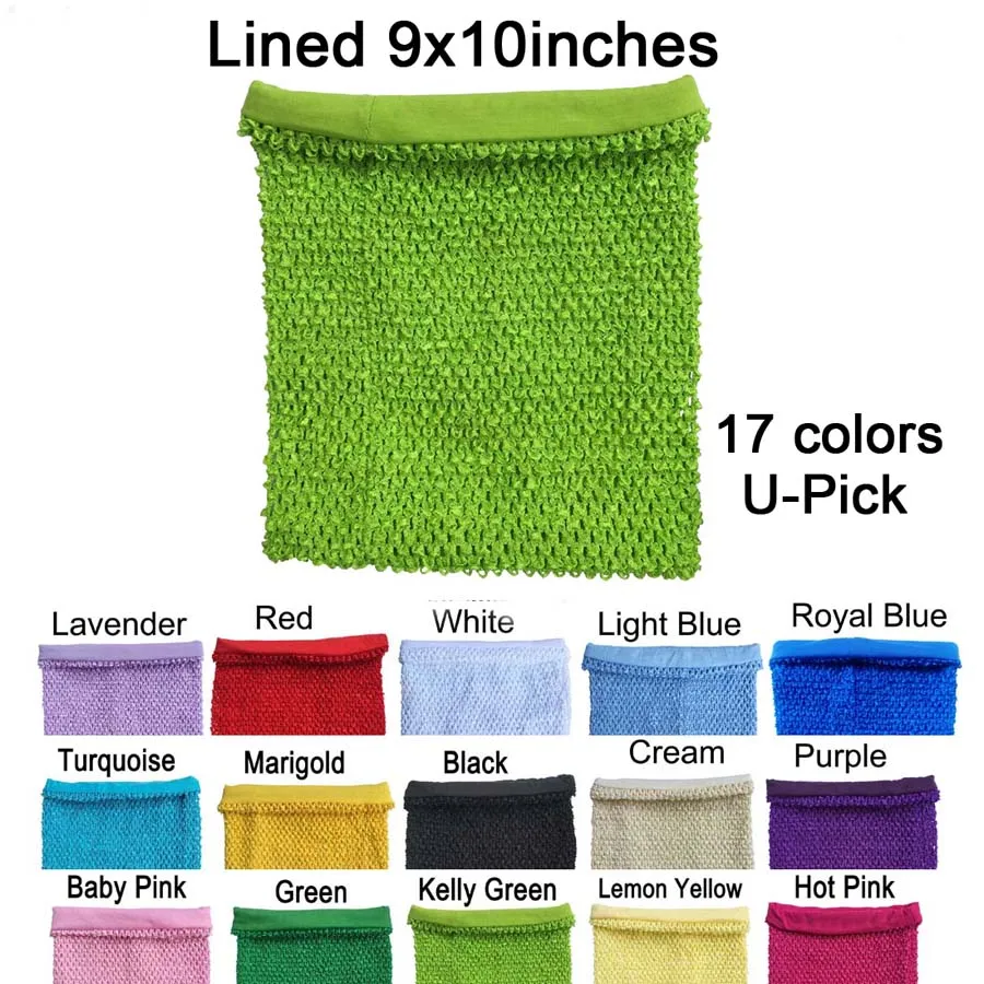 

9x10inch Large size lined crochet tutu top tube top baby girls crochet band tops for tutu dress supplier 20pcs per Lot