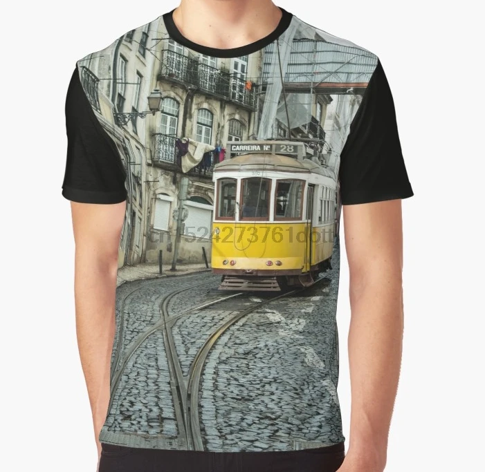 All Over Print 3D Women T Shirt Men Funny tshirt Point Tram Graphic T-Shirt