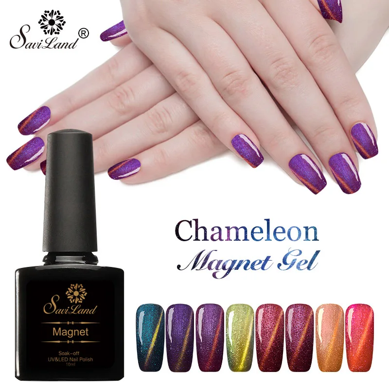 Saviland 1pcs Magic Mood Color Changing UV Varnish Chameleon Cat Eyes Gel Nail Polish 3D Magnetic Nail Polish Lacquer
Saviland 1pcs Magic Mood Color Changing UV Varnish Chameleon Cat Eyes Gel Nail Polish 3D Magnetic Nail Polish Lacquer