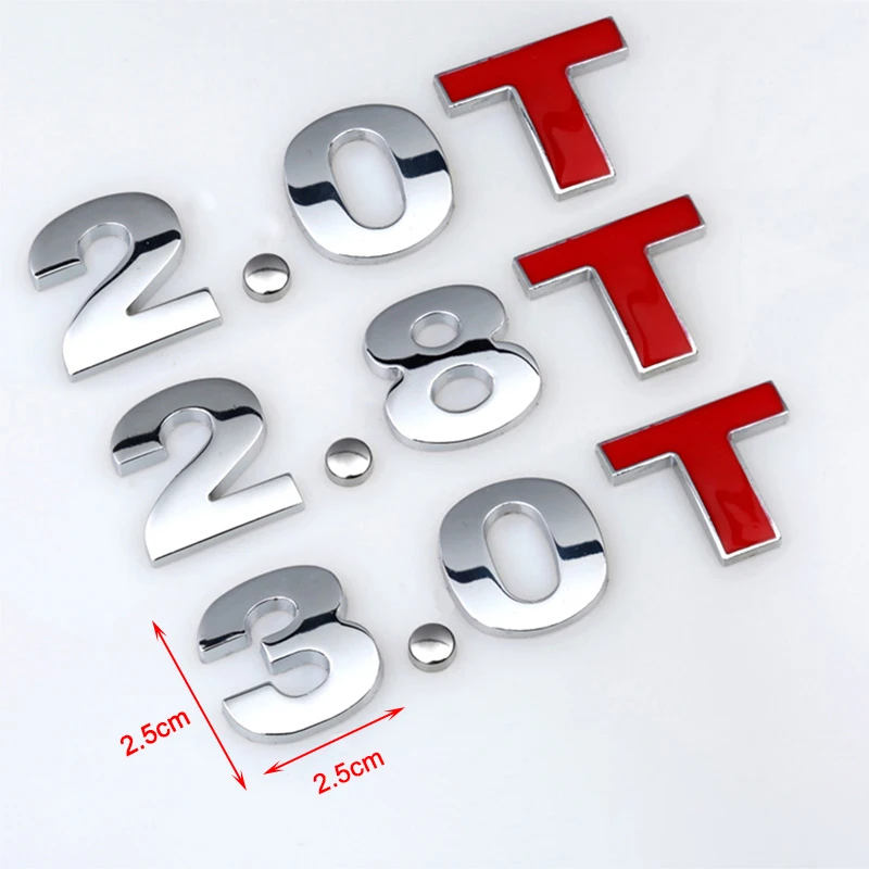 Car-styling Metal 3D 1.2 1.4 1.5 1.6 1.8 2.0 2.4 2.6 T L Logo Car Rear Trunk Emblem Tail Decoration Badge Displacement Stickers
Car-styling Metal 3D 1.2 1.4 1.5 1.6 1.8 2.0 2.4 2.6 T L Logo Car Rear Trunk Emblem Tail Decoration Badge Displacement Stickers