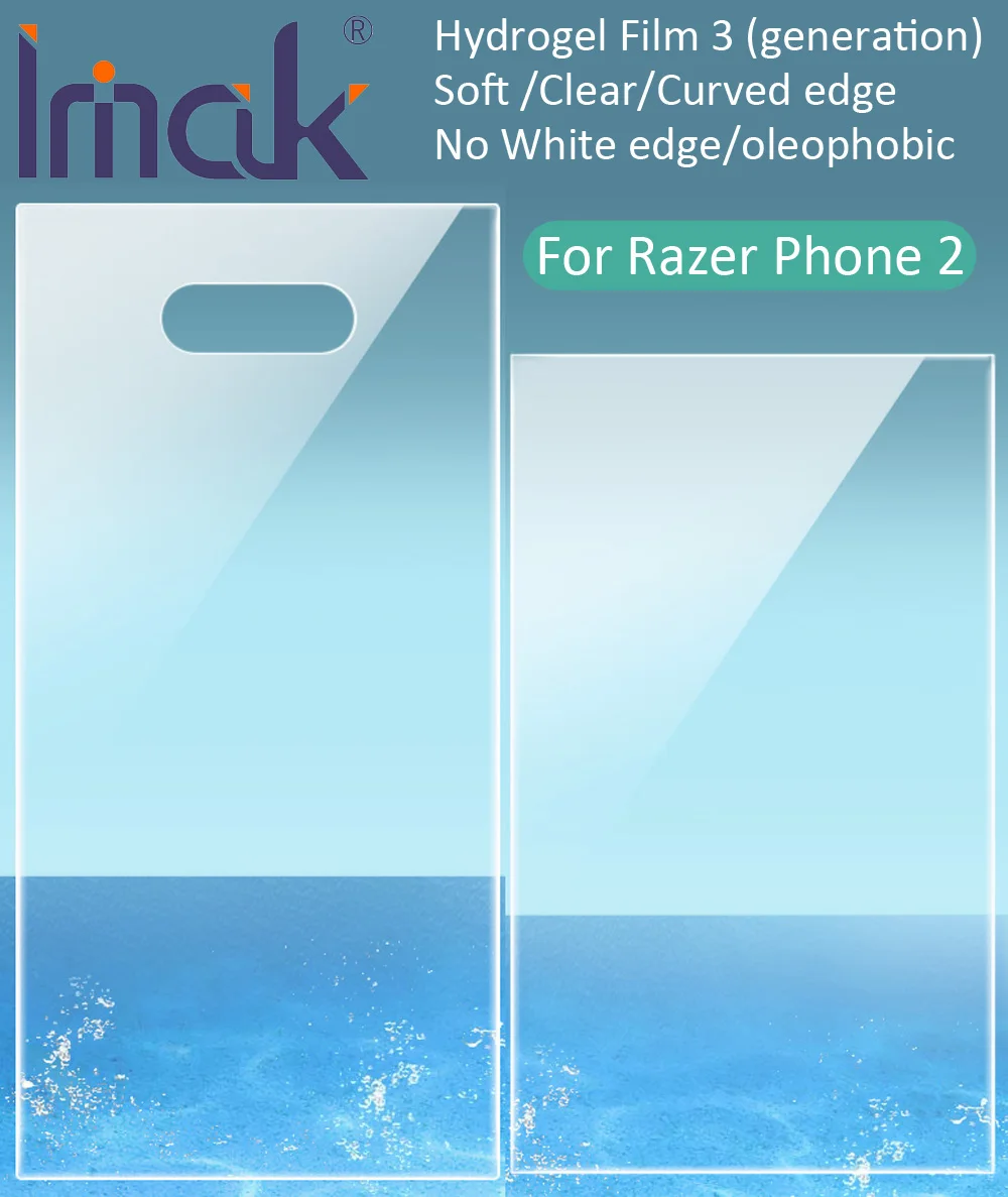 imak Hydrogel Film 3 III For Razer Phone 2 Phone2 Rear Front Back Screen Protective Transparent oleophobic
imak Hydrogel Film 3 III For Razer Phone 2 Phone2 Rear Front Back Screen Protective Transparent oleophobic