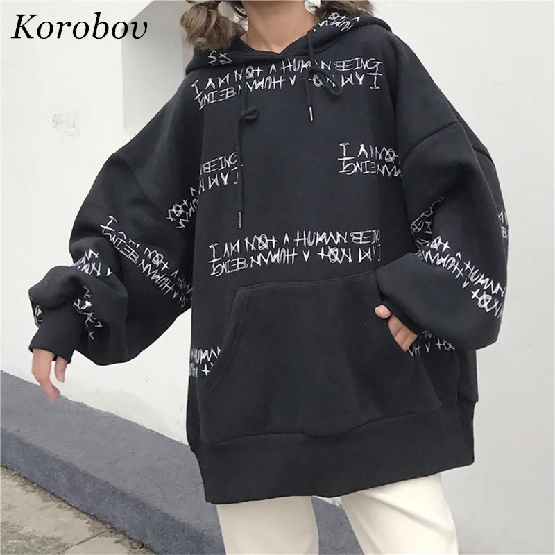 Korobov 2019 Auttum Winter Womens Letter Hoodies Long Sleeve Harakuju Hoodie Sweatshirt Print Jumper Hooded Pullover 75534
Korobov 2019 Auttum Winter Womens Letter Hoodies Long Sleeve Harakuju Hoodie Sweatshirt Print Jumper Hooded Pullover 75534