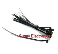 Фото wholesale 1000pcs Black Self-Locking Nylon Cable Ties 3" inch 80mm X 2mm - купить