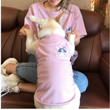 New Strip Dog Family Outfits Clothes for Pet Cat Summer Cotton Small Medium Dog Clothes Hoodie Shirt Adult Hoodie Shirt Pajamas
New Strip Dog Family Outfits Clothes for Pet Cat Summer Cotton Small Medium Dog Clothes Hoodie Shirt Adult Hoodie Shirt Pajamas
