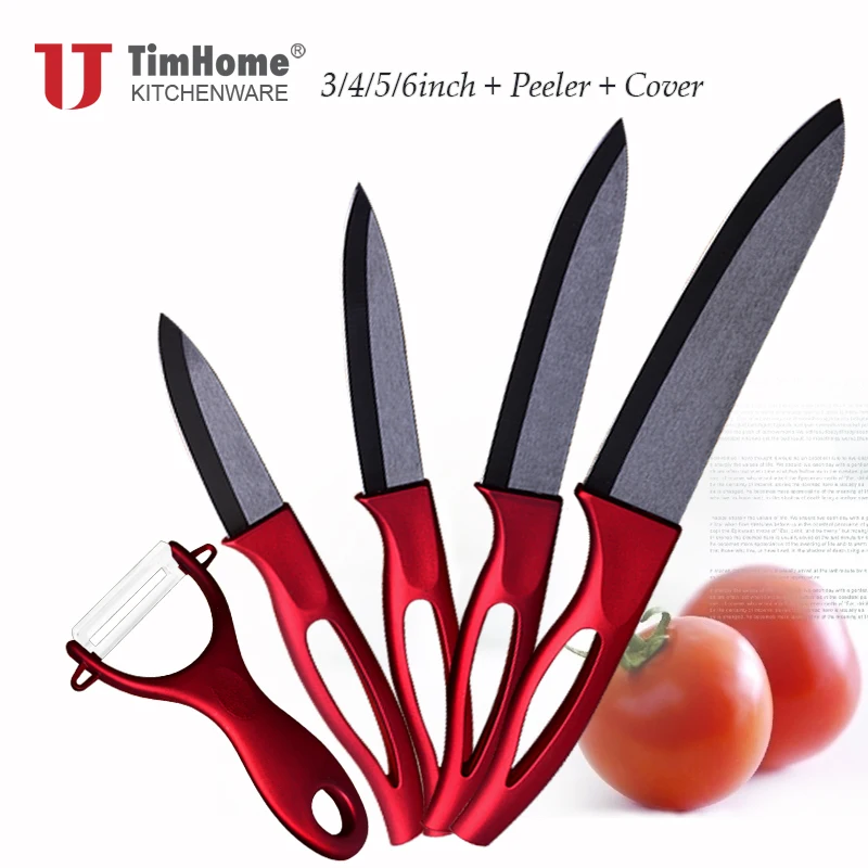 Набор керамических кухонных ножей с покрытием 5/6 дюймов|knife set|zirconia ceramic knife setceramic