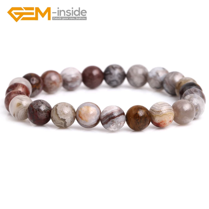 Natural Trendy GEM-inside 4mm 6mm 8mm Dark Red Mexico Laguna Lace Agates Round Beaded Bracelet Women Girl Gifts 7" Wholesale
Natural Trendy GEM-inside 4mm 6mm 8mm Dark Red Mexico Laguna Lace Agates Round Beaded Bracelet Women Girl Gifts 7" Wholesale