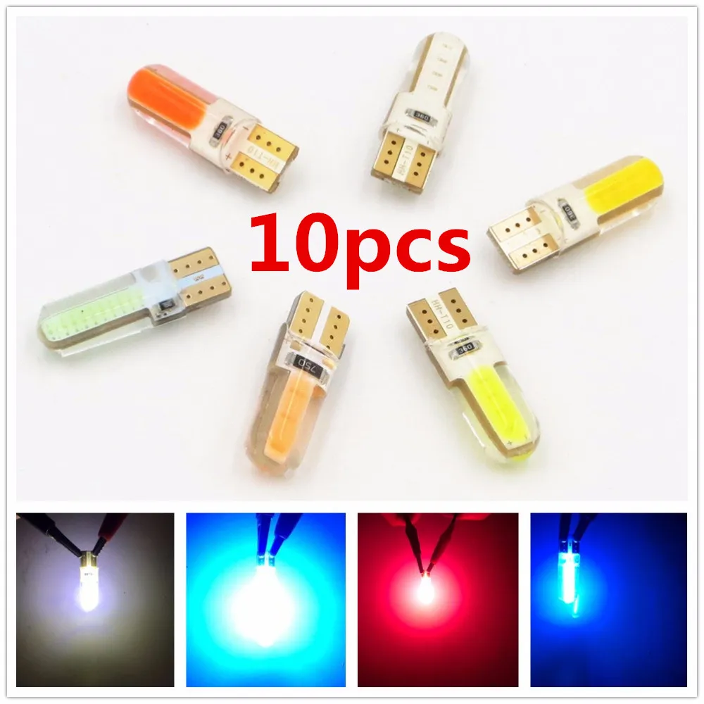 XYIVYG 10X Car LED Silicone Small Lights T10 194 W5W COB White Light Car styling Blue Red Yellow Green Pink Crystal Blue Color
XYIVYG 10X Car LED Silicone Small Lights T10 194 W5W COB White Light Car styling Blue Red Yellow Green Pink Crystal Blue Color