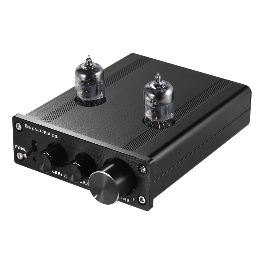 Mini HiFi 6J1 Vacuum Tube Stereo Audio Pre-amplifier Buffer Preamp Aluminum Alloy with Power Adapter
Mini HiFi 6J1 Vacuum Tube Stereo Audio Pre-amplifier Buffer Preamp Aluminum Alloy with Power Adapter