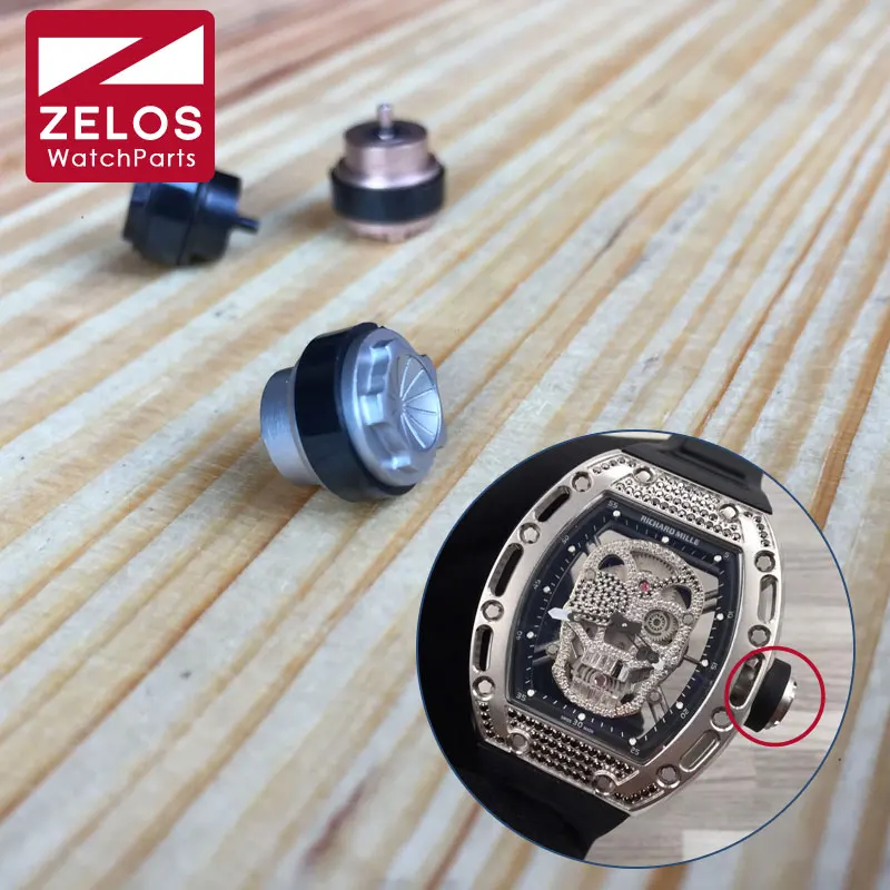 10.5mm*2.0mm steel rubber watch crown winder for RM Richard Mille Skull automatic watch Rm011 Rm35 RM030 parts tools
10.5mm*2.0mm steel rubber watch crown winder for RM Richard Mille Skull automatic watch Rm011 Rm35 RM030 parts tools