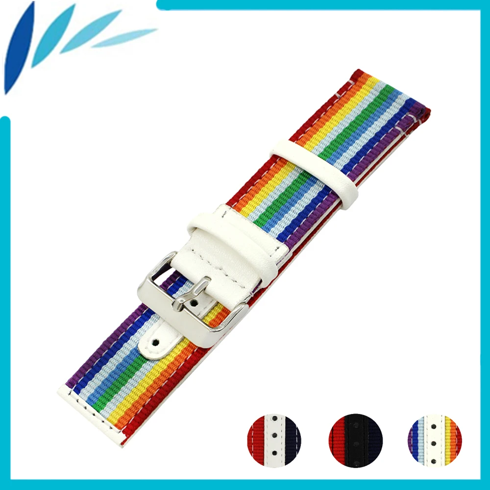 Nylon Leather Watch Band 22mm 24mm for Jacques Lemans Fabric Nato Canvas Strap Wrist Loop Belt Bracelet Watchband Black White
Nylon Leather Watch Band 22mm 24mm for Jacques Lemans Fabric Nato Canvas Strap Wrist Loop Belt Bracelet Watchband Black White