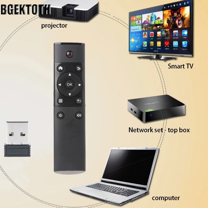 BGEKTOTH 2.4GHz Wireless 12 Key Remote Control Air Mouse For Android Windows Mac Smart TV
BGEKTOTH 2.4GHz Wireless 12 Key Remote Control Air Mouse For Android Windows Mac Smart TV