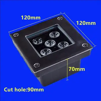 Free Shipping Outdoor Spot Lighting IP68 5W Dimmable Square Led Underground Light 110V 220V 12V Led Inground Landscape Lamps
Free Shipping Outdoor Spot Lighting IP68 5W Dimmable Square Led Underground Light 110V 220V 12V Led Inground Landscape Lamps