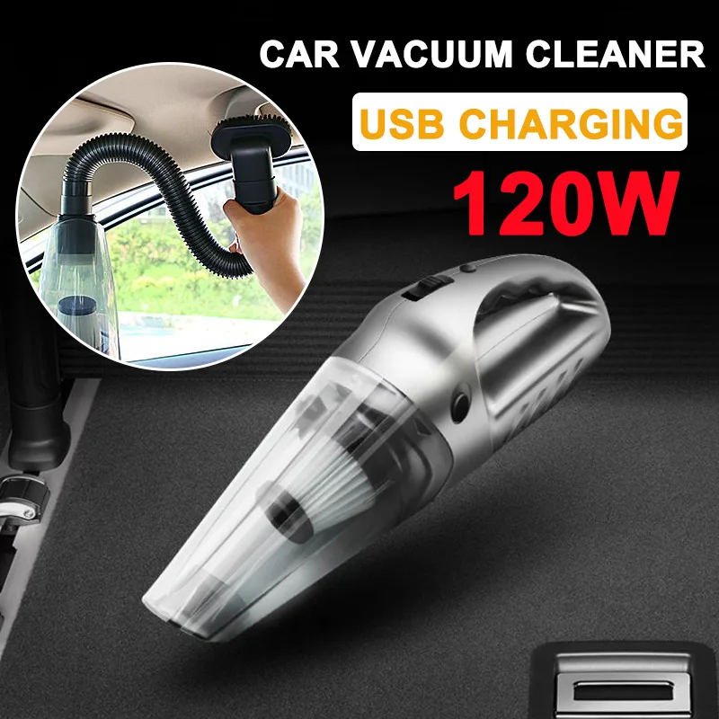 Wireless Car Vacuum Cleaner 120W USB Charging Cable Car Home Dual-Use Cleaner Cordless Handheld Dust Collector Portable Vacuum
Wireless Car Vacuum Cleaner 120W USB Charging Cable Car Home Dual-Use Cleaner Cordless Handheld Dust Collector Portable Vacuum