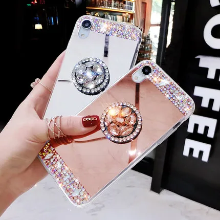 Glitter Rhinestone Mirror Phone Case For Huawei P8 P9 P10 P20 P30 Lite Plus Mate 10 20 Lite Pro Plus with Ring Holder Stand
Glitter Rhinestone Mirror Phone Case For Huawei P8 P9 P10 P20 P30 Lite Plus Mate 10 20 Lite Pro Plus with Ring Holder Stand