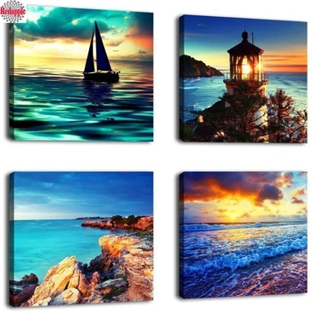 Ocean Sunset Beach diamond embroidery sea 5d diamond painting mosaic cross stitch Sailing Lighthouse Home Office Decoration 4pcs
Ocean Sunset Beach diamond embroidery sea 5d diamond painting mosaic cross stitch Sailing Lighthouse Home Office Decoration 4pcs
