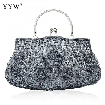 Korean Ladies Beading Handbag 2019 Women Vintage Evening Party Bag Female Large Shoulder Messenger Bags Sequined Clutch Handbag
Korean Ladies Beading Handbag 2019 Women Vintage Evening Party Bag Female Large Shoulder Messenger Bags Sequined Clutch Handbag