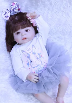 22" reborn Baby Doll Princess Girl Dolls full body Soft Silicone Babies Girls Lifelike real born dolls bebe gift reborn bonecas
22" reborn Baby Doll Princess Girl Dolls full body Soft Silicone Babies Girls Lifelike real born dolls bebe gift reborn bonecas