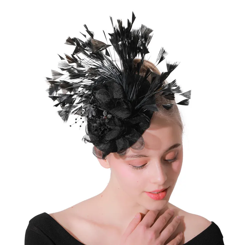 Elegant Ladies Sinamay millinery Cocktail Fascinator Royal Fascinators Wedding hats Linen Feather Party hair accessories XMF64
Elegant Ladies Sinamay millinery Cocktail Fascinator Royal Fascinators Wedding hats Linen Feather Party hair accessories XMF64