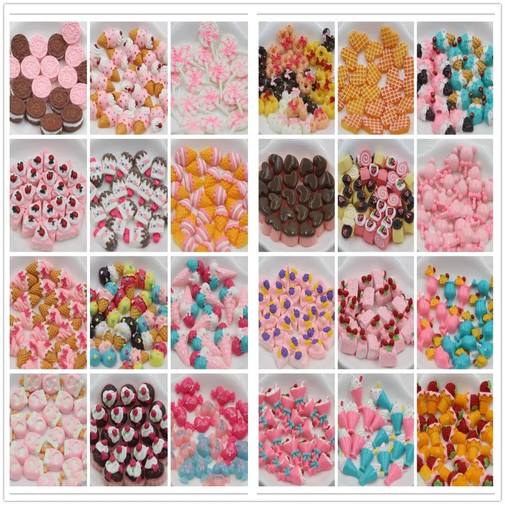 50pcs/lot flat back resin cabochons kawaii resin cake about 15mm mix colors resin foods 
50pcs/lot flat back resin cabochons kawaii resin cake about 15mm mix colors resin foods